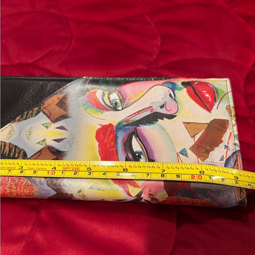 Colorful Abstract Face Wallet - Picture 10 of 10